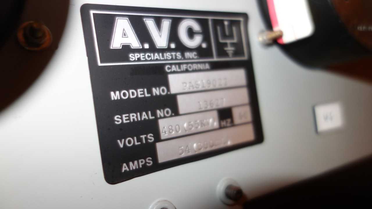 4X VERTICAL SECTIONS AVC POWERCON PAS19022 480V ELECTRICAL CONTROL CABINETS - ELECTRICAL COMPONENTS