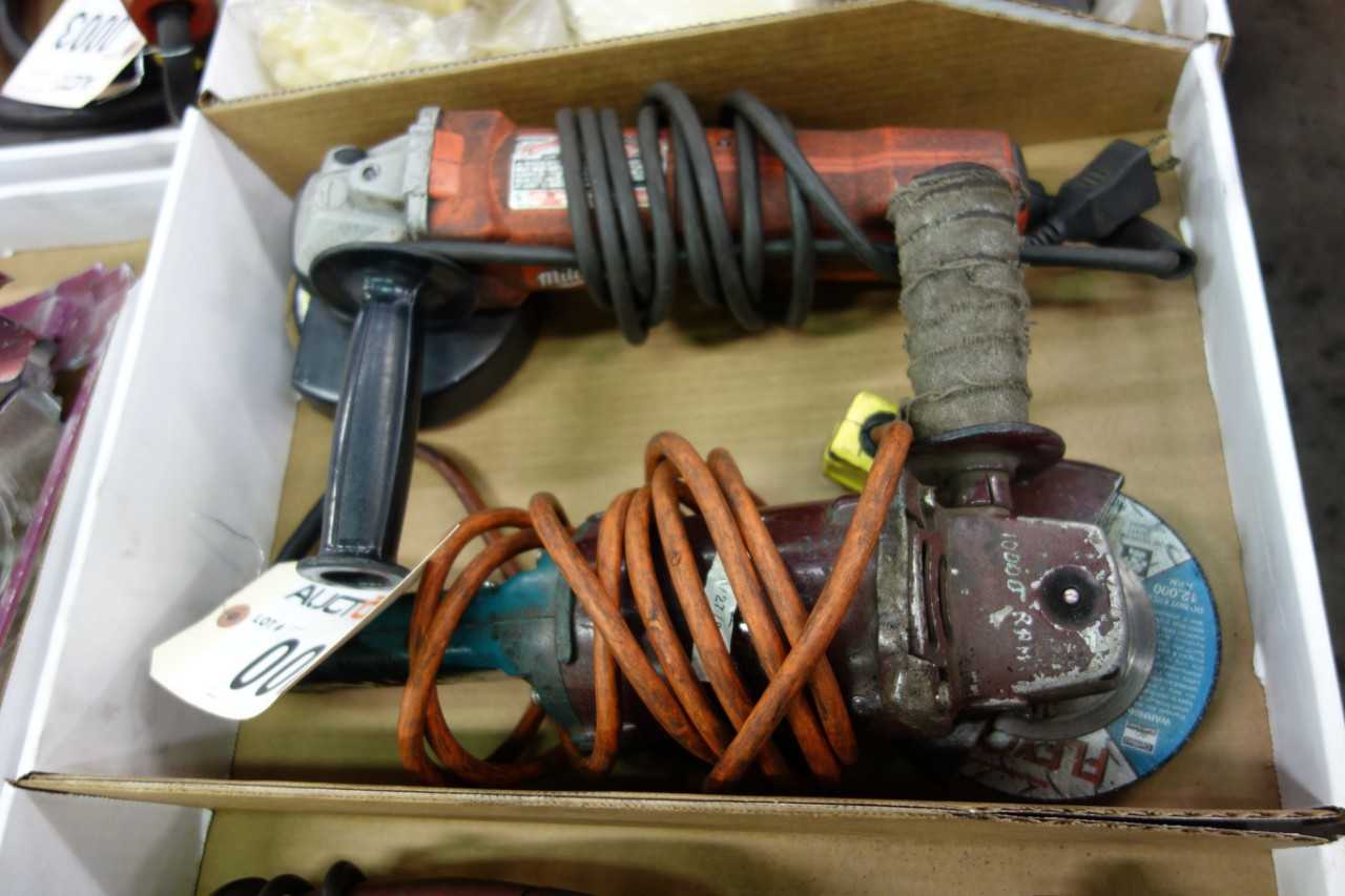 LOT OF 2 MILWAUKEE HEAVY DUTY SANDER GRINDERS - ELECTRIC POWER TOOLS