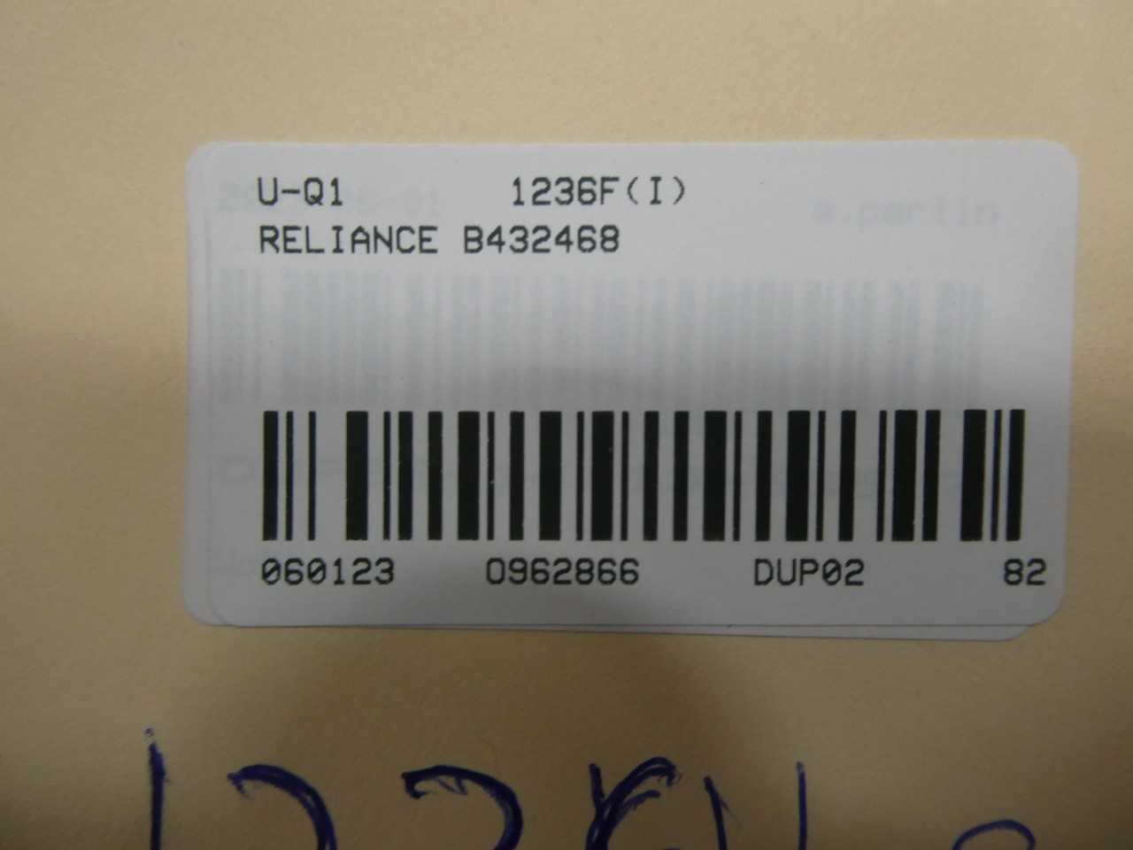 RELIANCE B432468 DUTY MASTER 841XL 405TS 3PH 100HP 3565RPM 460V-AC AC MOTOR - ELECTRIC MOTORS