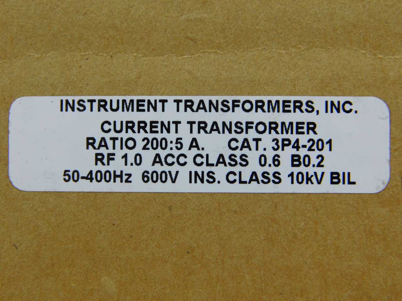 Quantity of 1x 3P4-201 Transformers - CONTROL TRANSFORMERS Quantity of 1x 3P4-201 Transformers - CONTROL TRANSFORMERS