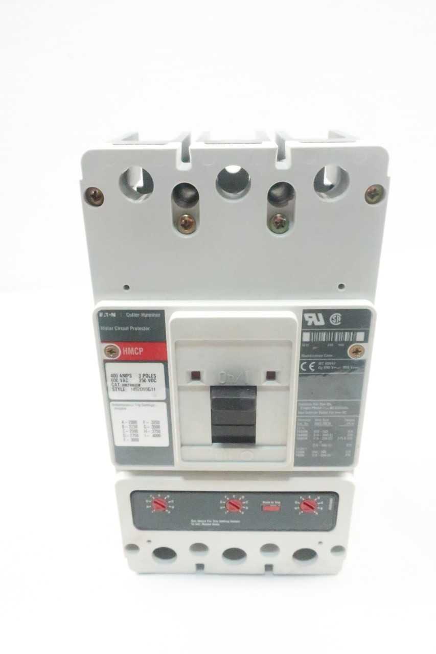 CUTLER HAMMER HMCP400X5W 3P 400A AMP 600V-AC CIRCUIT BREAKER - CIRCUIT BREAKERS