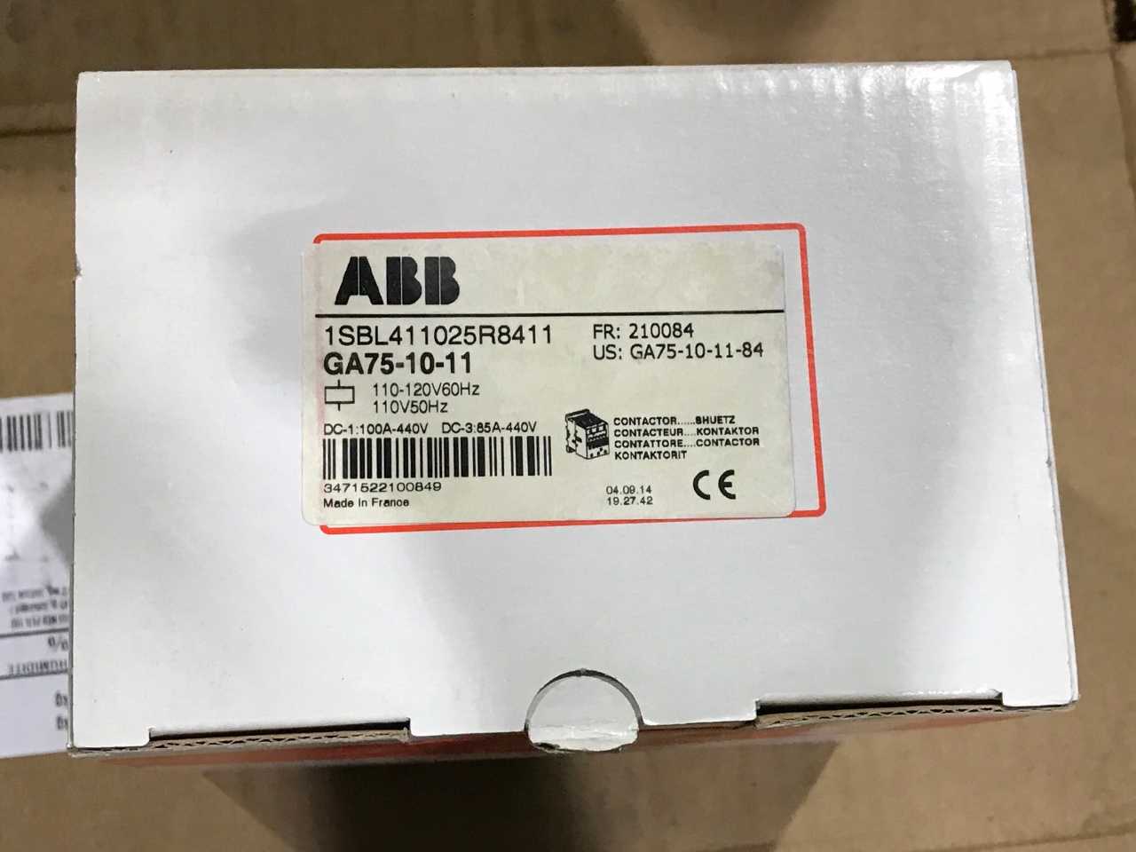 ABB CONTACTOR GA75-10-11 (QTY5) - MISCELLANEOUS