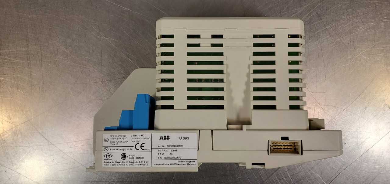 Lot of 10 ABB DI890 Input Module wTU890 Termination Module Like New - Pulled from New Machinery and Bench Tested - AUTOMATION & CONTROLS