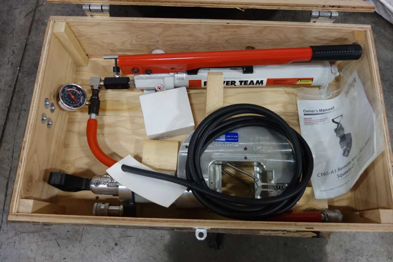 FOOTAGE TOOLS STEEL PIPE REMOTE ANODELESS RISER HYDRAULIC SQUEEZE OFF TOOL - ELECTRIC POWER TOOLS