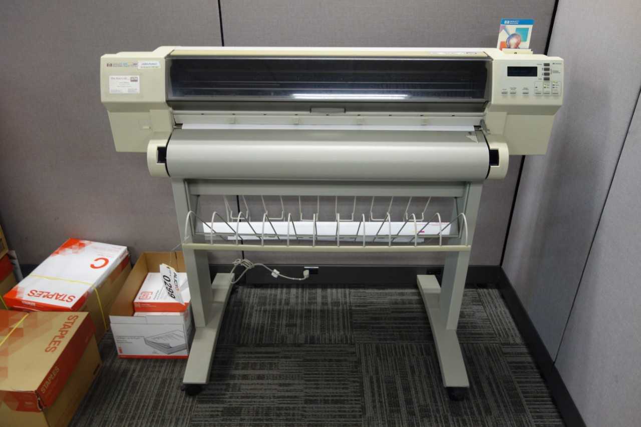 HP Designjet 750C Plus C4709A Large format inkjet printer (DELAYED REMOVAL) - PACKAGING