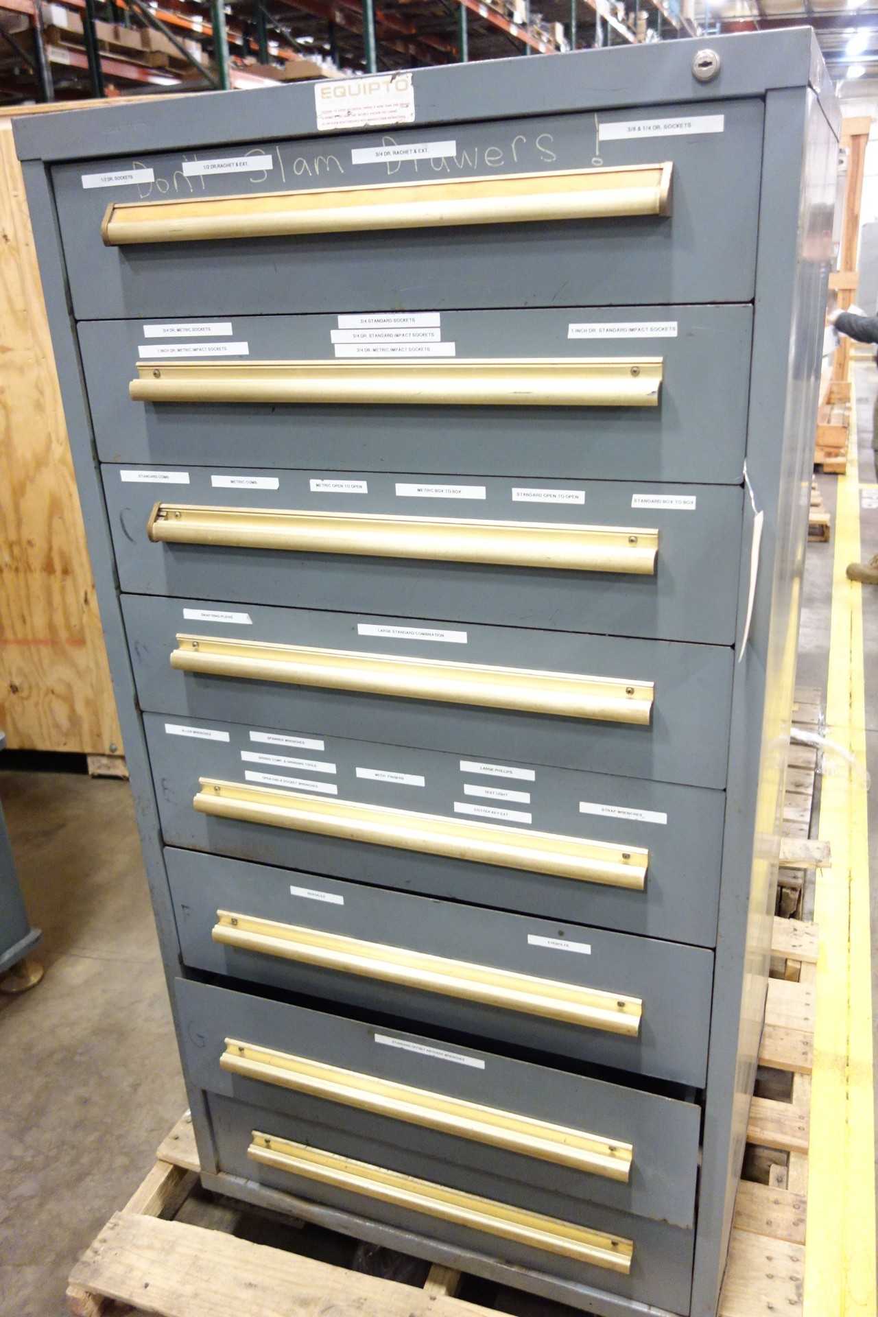 1 LOT OF EQUIPTO TOOLING CABINET - TOOL STORAGE 1 LOT OF EQUIPTO TOOLING CABINET - TOOL STORAGE