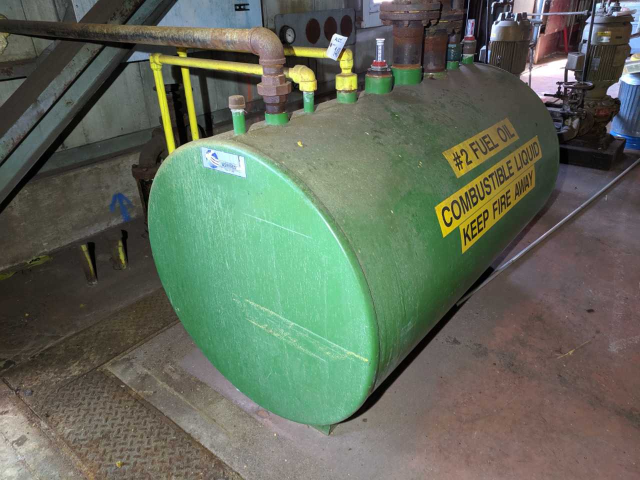 USEMCO ABOVE GROUND DIESEL TANK APPROX 200GAL - PROCESS EQUIPMENT USEMCO ABOVE GROUND DIESEL TANK APPROX 200GAL - PROCESS EQUIPMENT