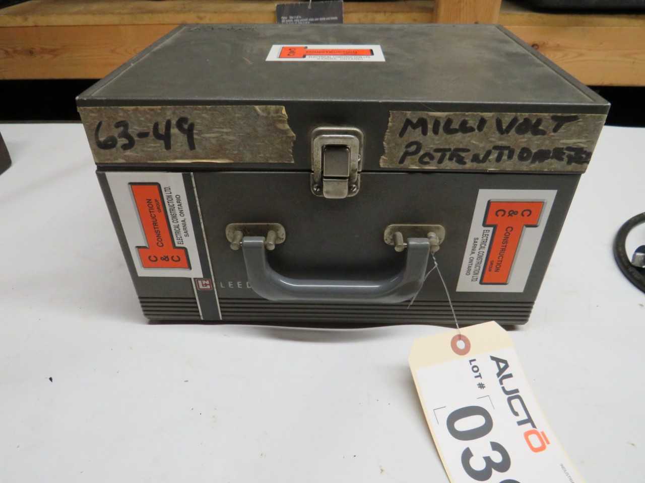 LEEDS & NORTHUP CO. MILLIVOLT POTENTIOMETER 8691 - ELECTRIC POWER TOOLS