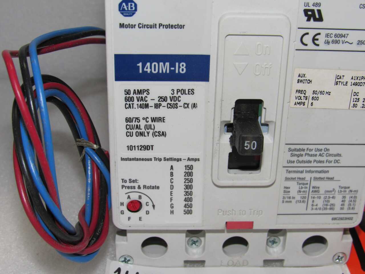 Allen Bradley Breakers - CIRCUIT BREAKERS