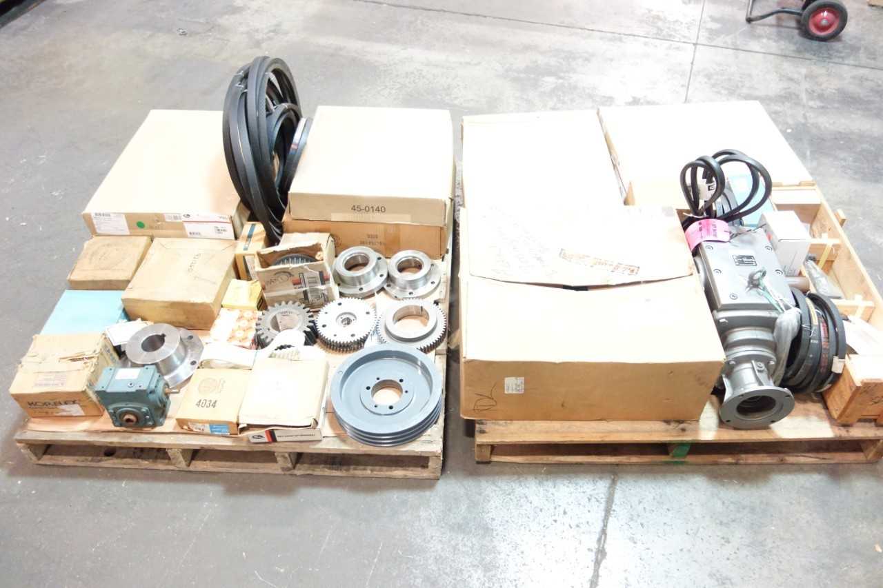 2 PALLETS OF ASSORTED BEARINGS, GEAR REDUCERS, COUPLINGS- FALK, FAG - GEAR REDUCERS 2 PALLETS OF ASSORTED BEARINGS, GEAR REDUCERS, COUPLINGS- FALK, FAG - GEAR REDUCERS