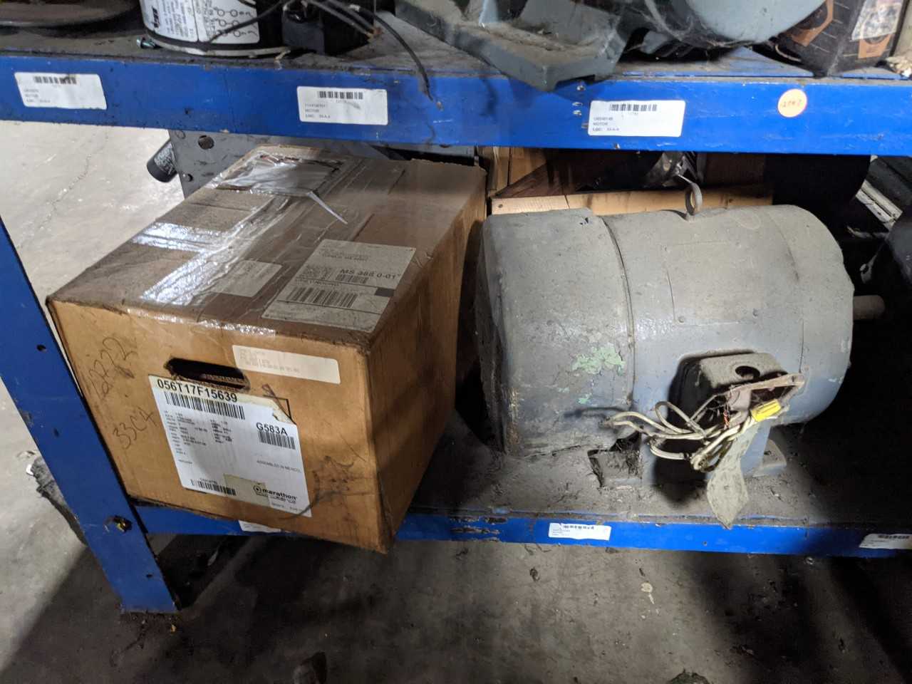 CONTENTS OF RACKING ELECTRIC AC MOTORS - MISCELLANEOUS