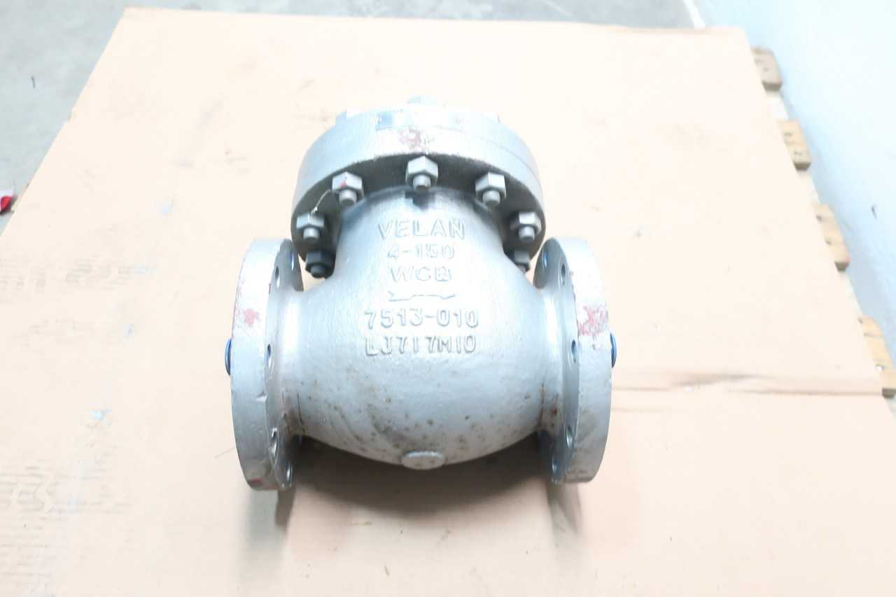 VELAN F12-0114C-02TY 150 STEEL FLANGED 4IN CHECK VALVE - CHECK VALVE