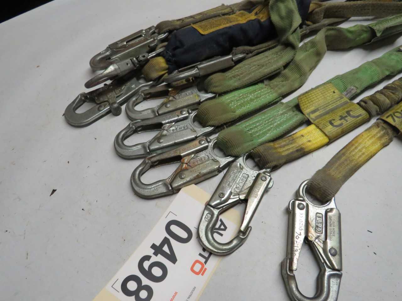LOT OF 5 ASSORTED MILLER DURAFLEX 216M SAFETY LANYARD - LIFTING EQUIPMENT