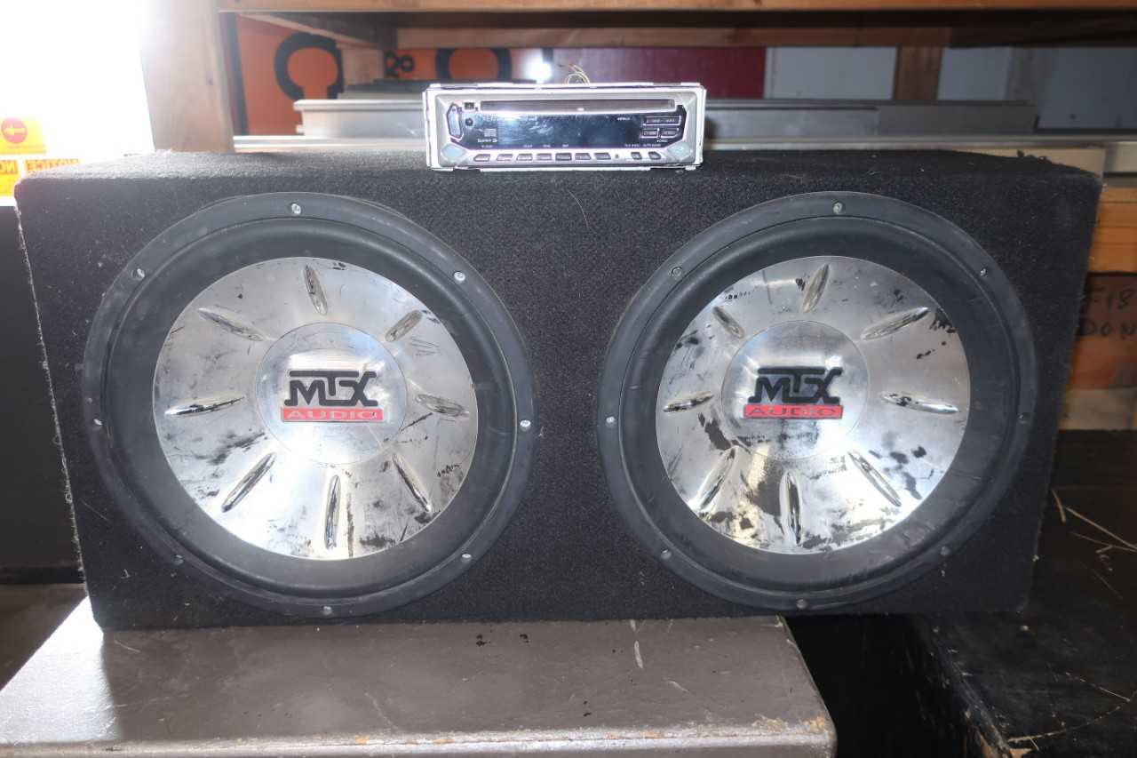 MTX AUDIO CAR SPEAKERS W/ KENWOOD CD PLAYER - MISCELLANEOUS