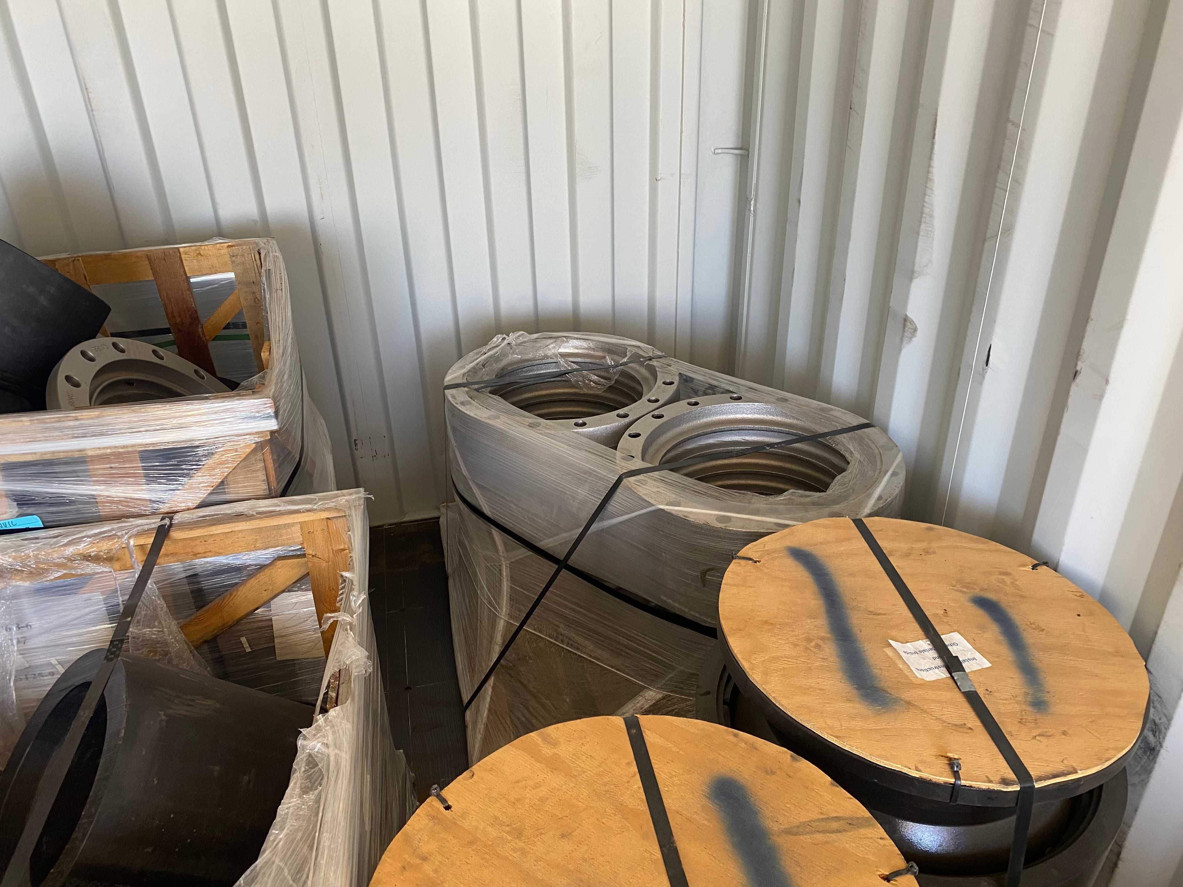 Bulk Lot of 16” Dia. HDPE Pipe Flange Adapters, Backing rings, Branch Saddles & More - 