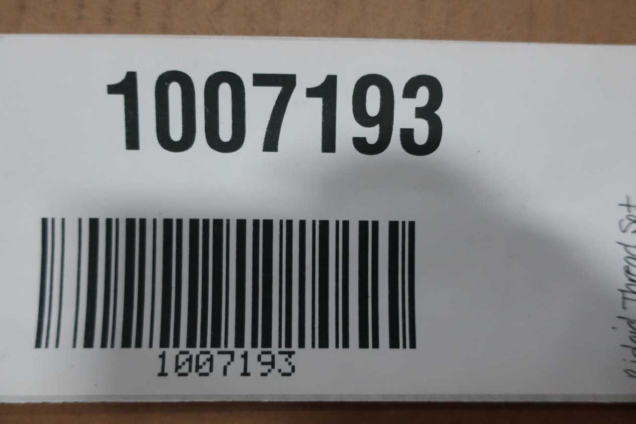 RIDGID THREAD DIE HEAD SET AND THREAD REPLACMENTS - MACHINING ACCESSORIES & TOOLING