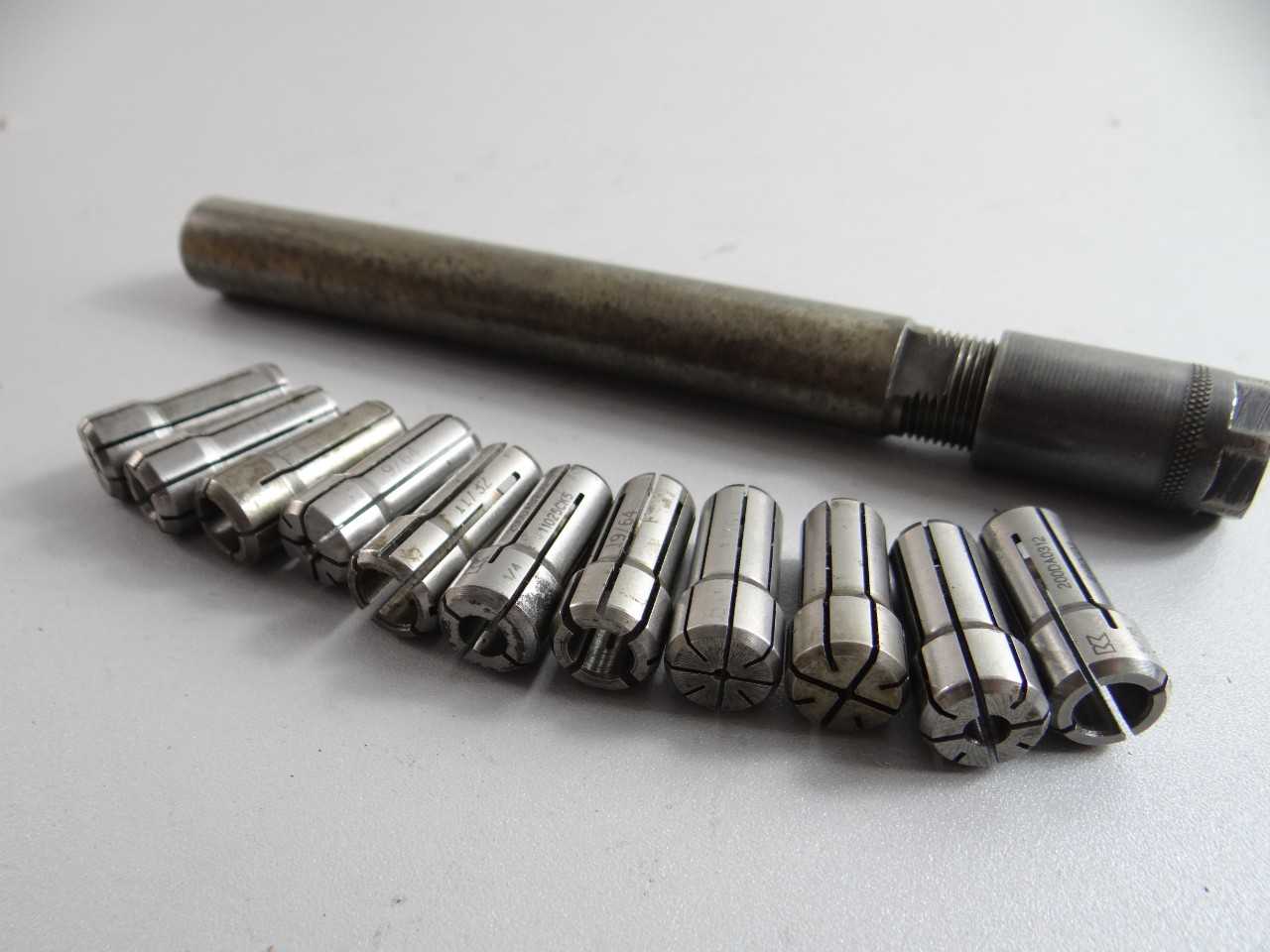 LOT OF 11 DA200 COLLETS PLUS COLLET EXTENSION - HOLEMAKING TOOLS