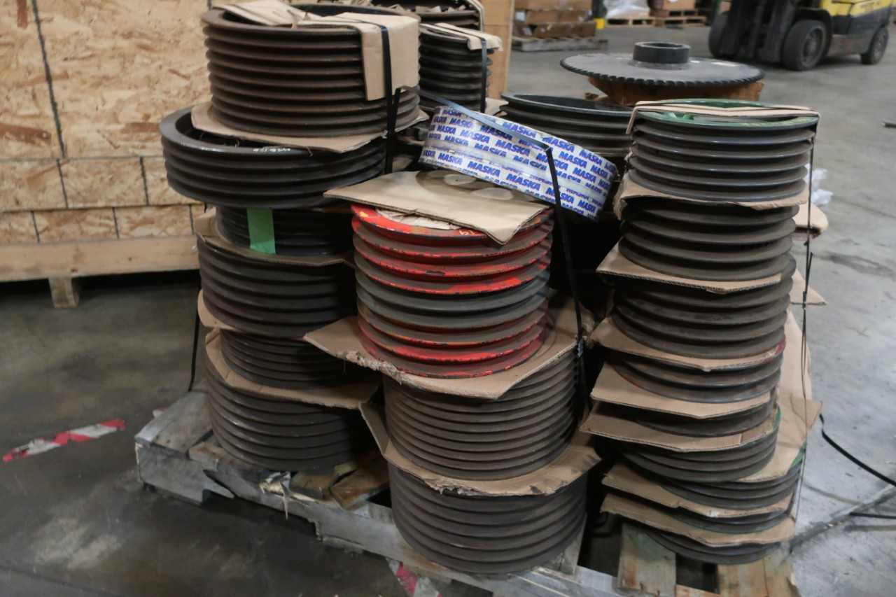 1 PALLET OF ASSORTED SHEAVES - PULLEYS & SHEAVES