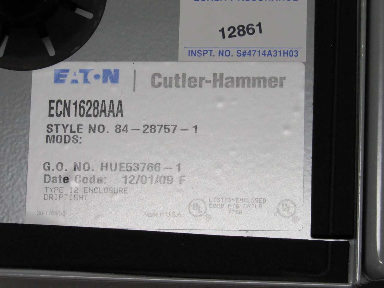 Eaton Combination Starter w/ Disconnect - MOTOR STARTERS