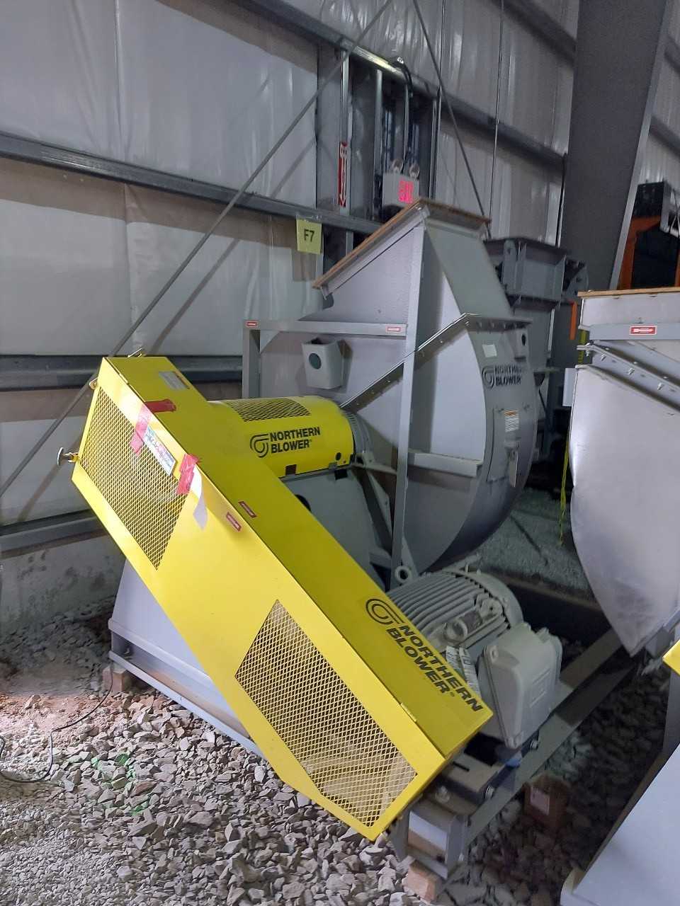 NORTHERN BLOWER MODEL 32 W/ ELECTRIC MOTOR -LIMESTONE BAG HOUSE - ELECTRIC MOTORS