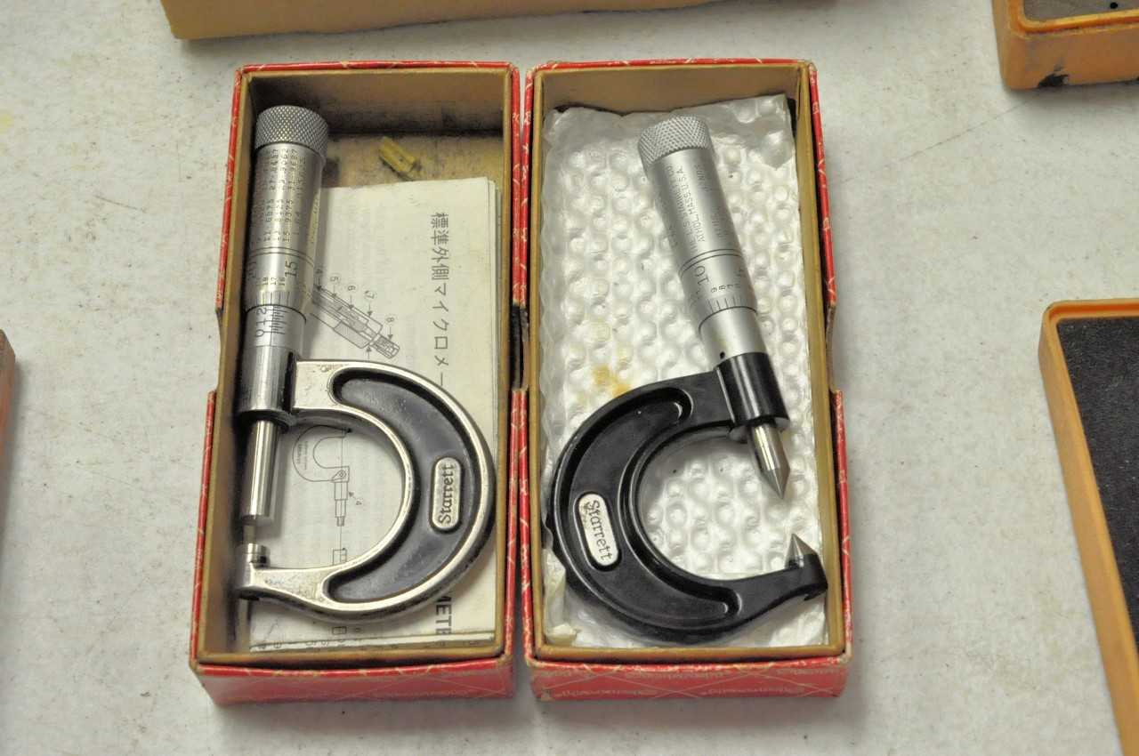 Lot-(2) Starrett 0 - 1" Micrometers - ELECTRIC POWER TOOLS