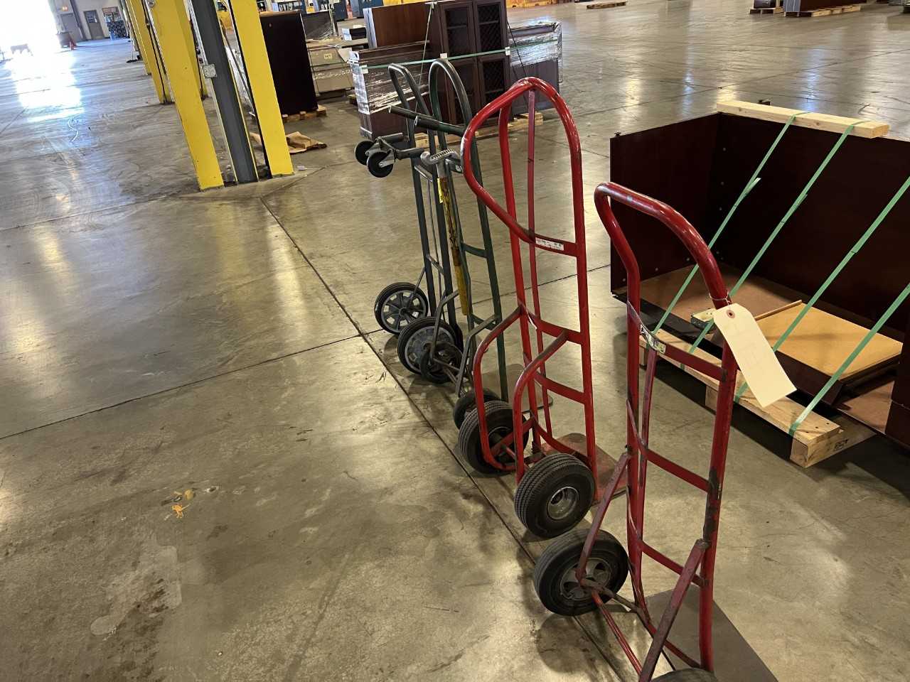 lot of 4 box dollies - MATERIAL HANDLING