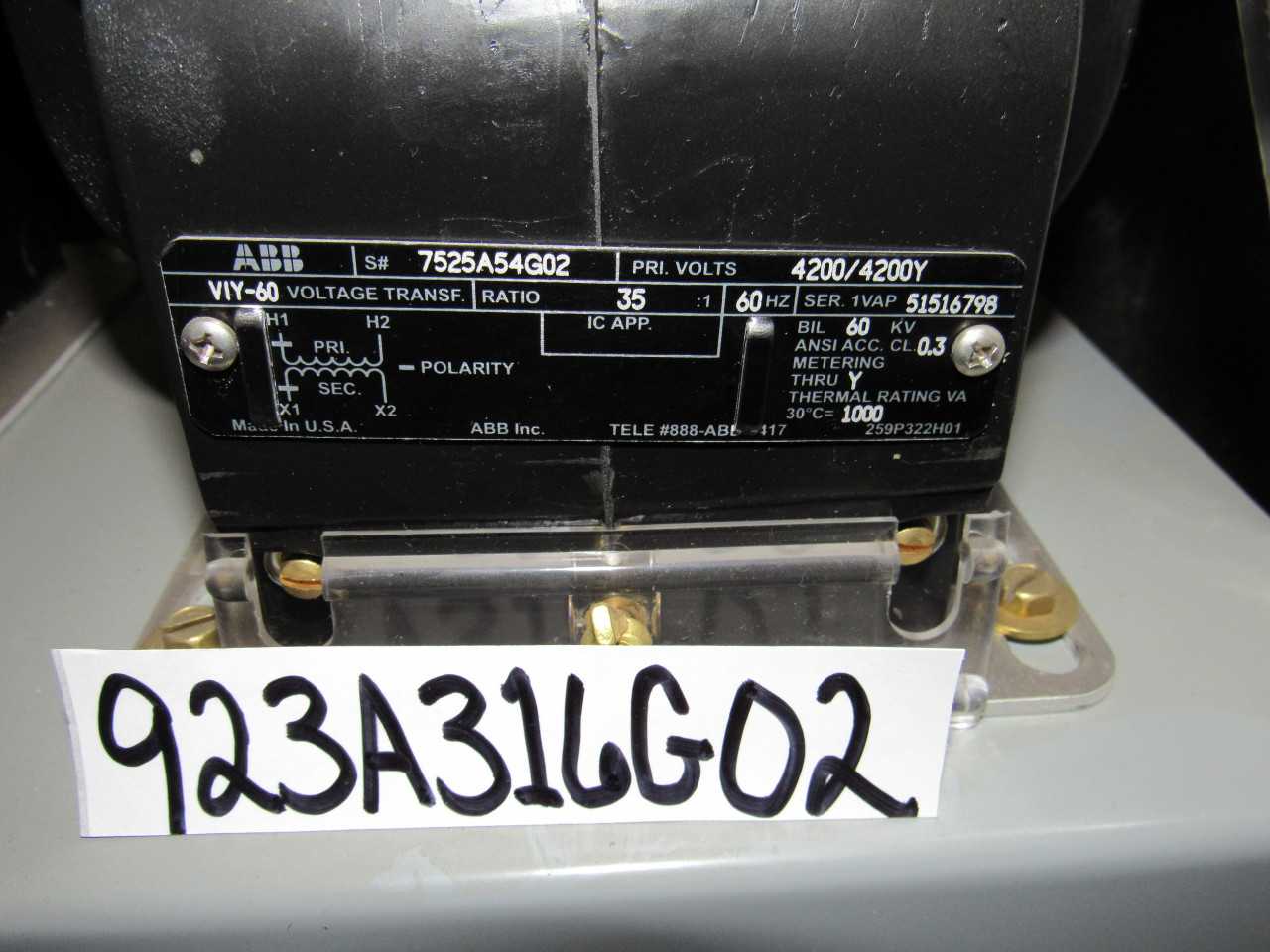 ABB Potential Transformers - AUTOMATION & CONTROLS