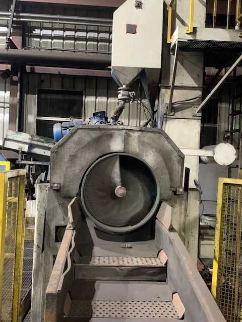 Hunzinger Through Feed Shotblast Machine - SHOT PEENING MACHINE