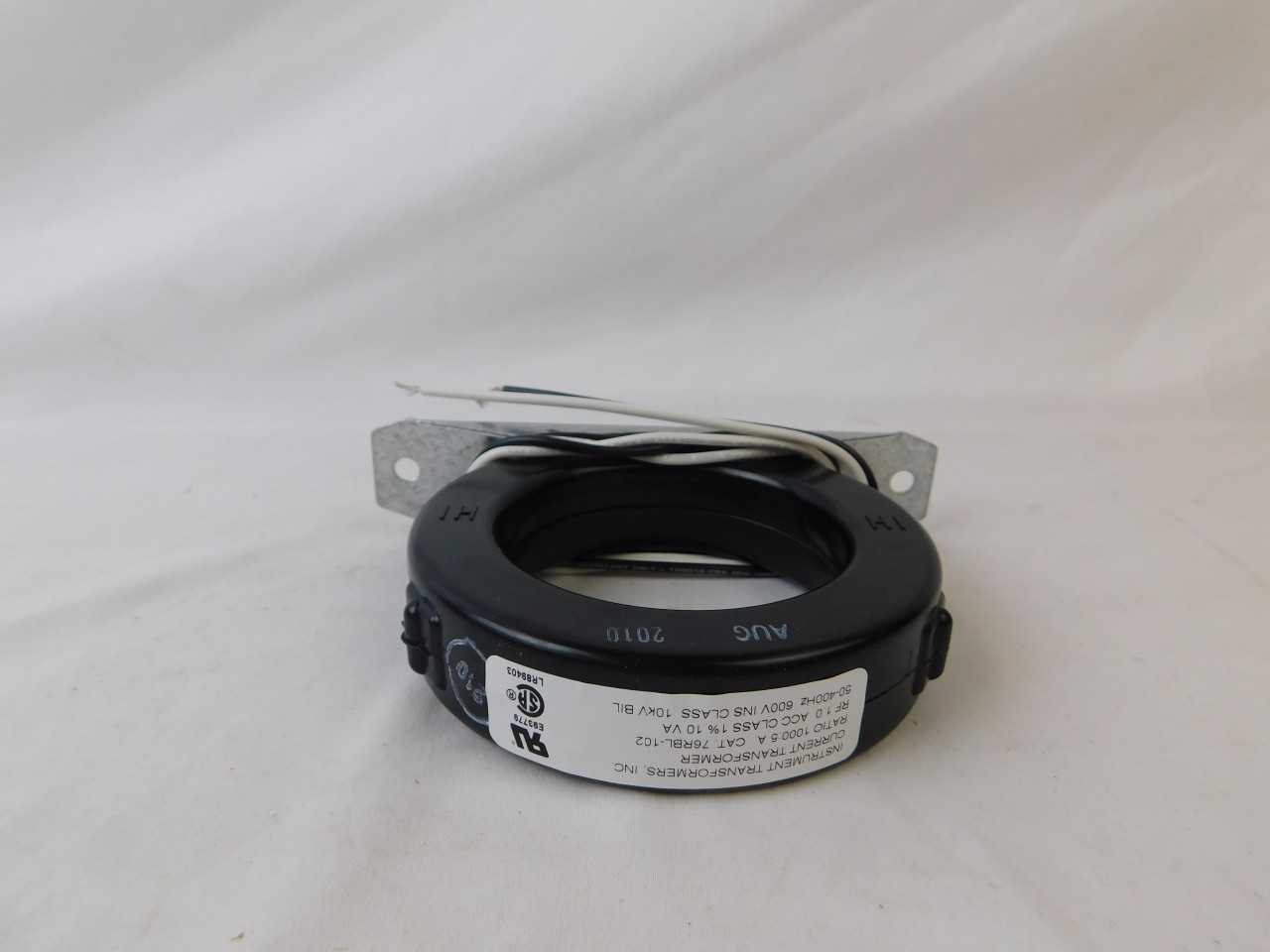 Quantity of 2 New Surplus Instrument Transformers Inc 76RBL-102 Current Transformer 1000:5A 600V 50-400Hz - CONTROL TRANSFORMERS