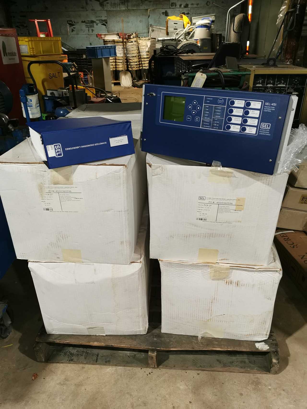Pallet of 6 NEW SEL-451 Protection Automation Control - INDUSTRIAL PARTS