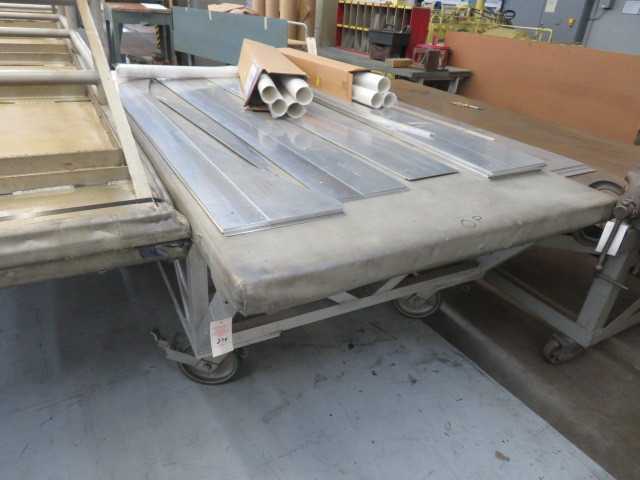 Aluminum Table, on wheels 5' X 8' - PLANT & FACILITY