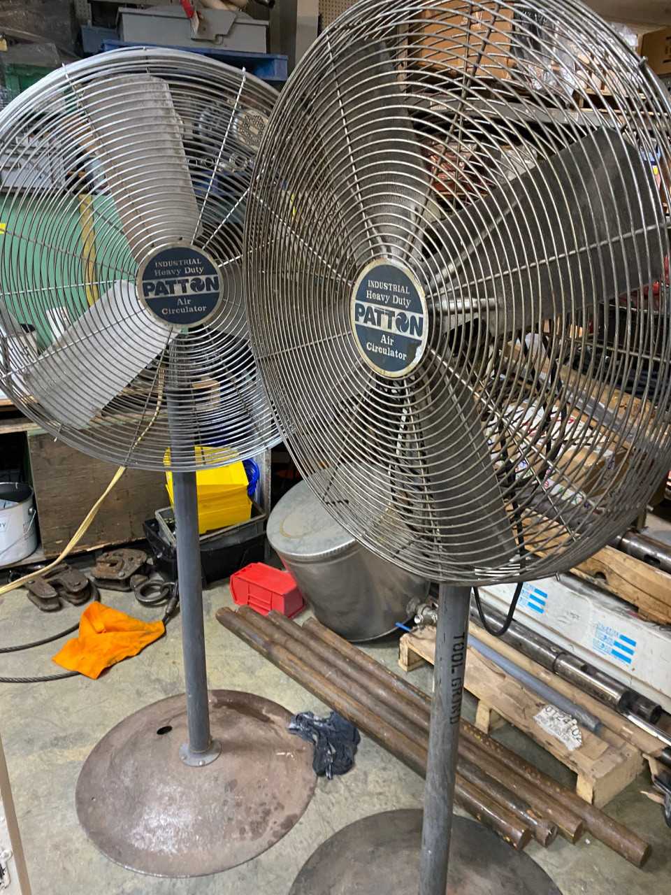 Lot of 2 Industrial Heavy Duty Patton Air Circulator Fans - TEMPERATURE CONTROL COMPONENTS