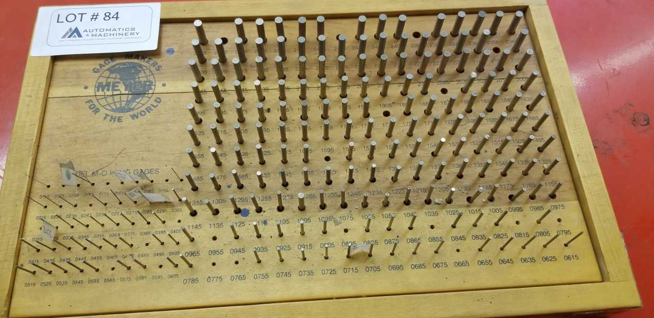 Pin Gauge Set .0115-.2505 - INSTRUMENTATION Pin Gauge Set .0115-.2505 - INSTRUMENTATION