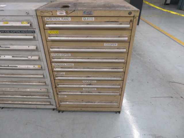 9 Drawer Stanley Vidmar and contents - MISCELLANEOUS