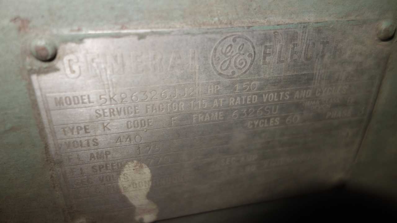 GENERAL ELECTRIC 6326SU 150HP 440V-AC AC MOTOR - ELECTRIC MOTORS
