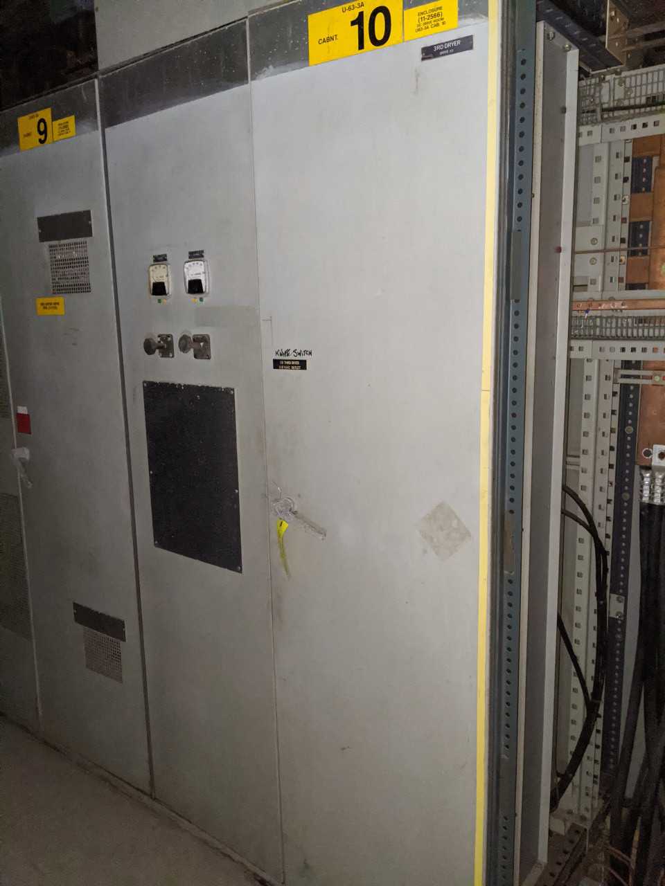 5X SECTIONS OF GE SILTROL I CONTROL PANELS W/ DRIVES (EXCLUDES BREAKERS) - AUTOMATION & CONTROLS