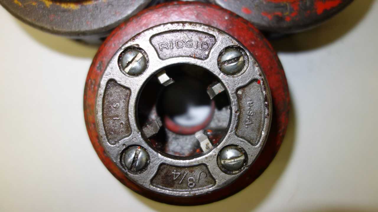 LOT OF 3 RIDGID 3/4 IN DIE HEADS - ELECTRIC POWER TOOLS
