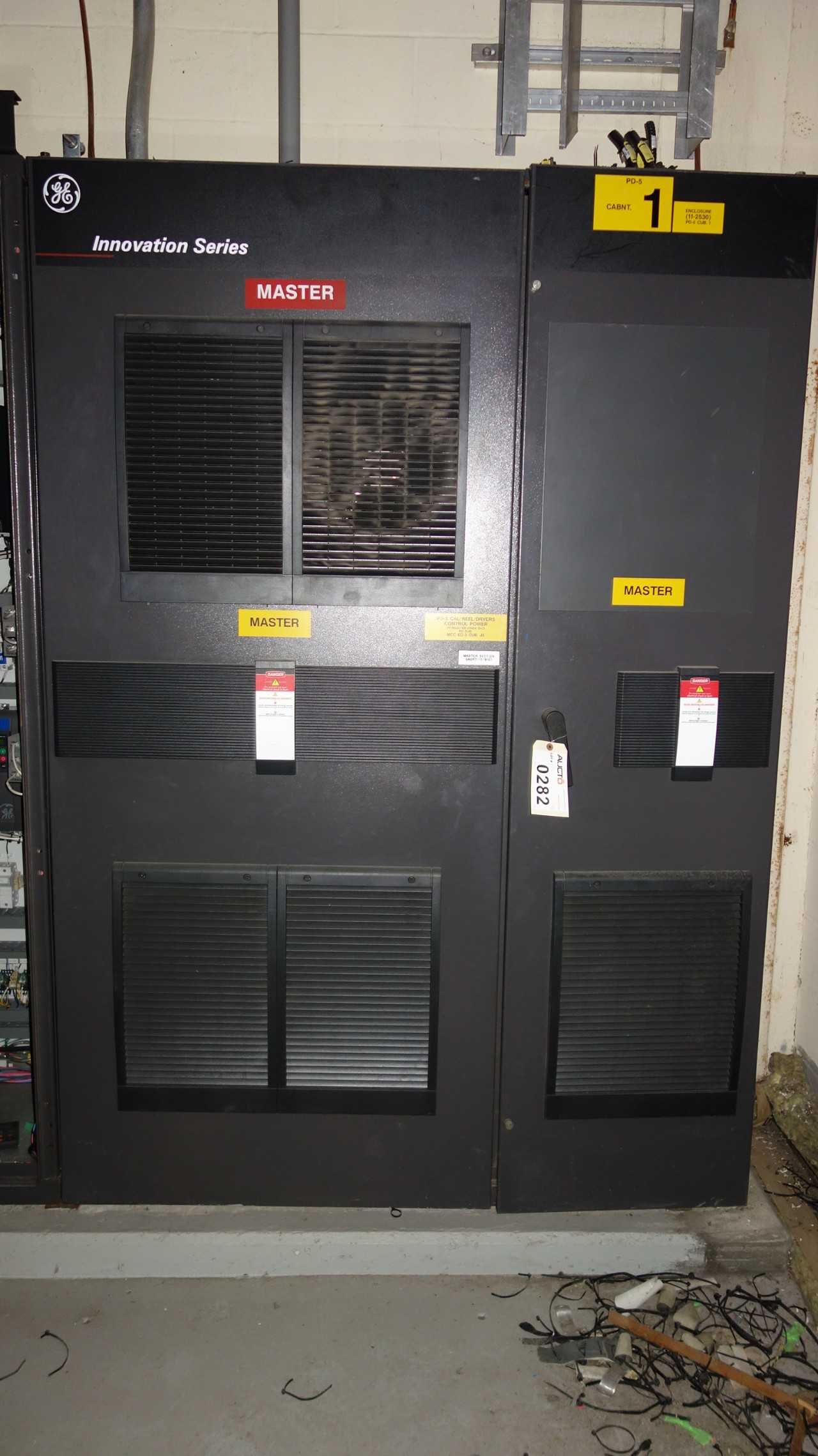 GE INNOVATION SERIES 3VVRJ607RL900 LV AC DRIVE CABINET - MOTOR DRIVES