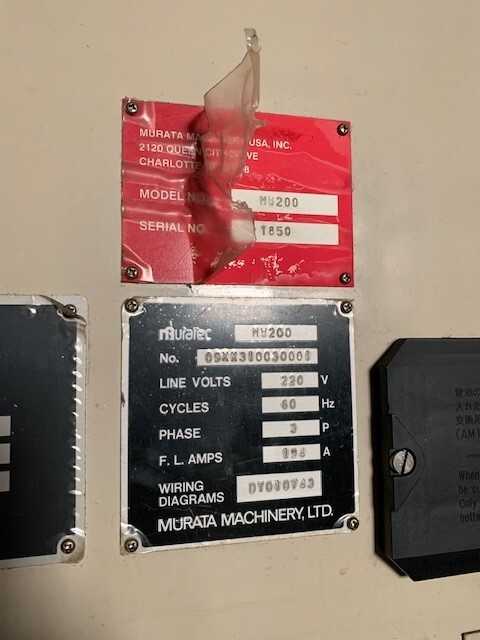 Muratec MW200 Twin Spindle Lathe - MISCELLANEOUS