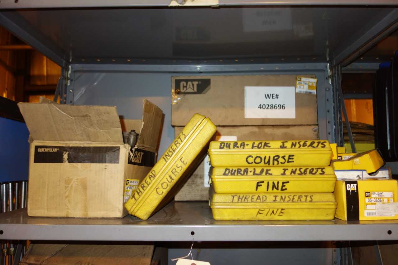 CONTENTS OF SHELVING, CAT HEAVY EQUIPMENT PARTS - SHELVING