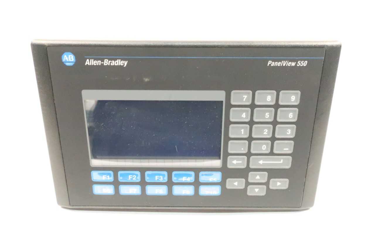 ALLEN BRADLEY 2711-B5A20L1 PANELVIEW 550 OPERATOR INTERFACE PANEL SER H - AUTOMATION & CONTROLS