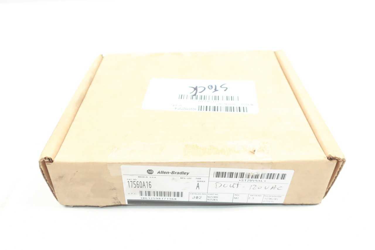 ALLEN BRADLEY 1756OA16 OUTPUT MODULE SER A - AUTOMATION & CONTROLS