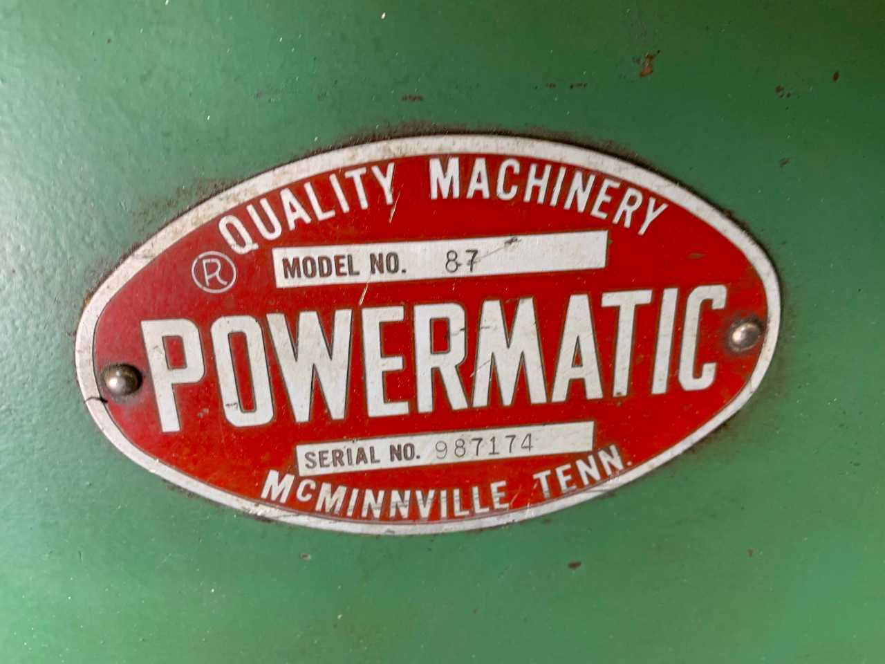 Powermatic Model 87 Vertical Bandsaw - METAL SAWS