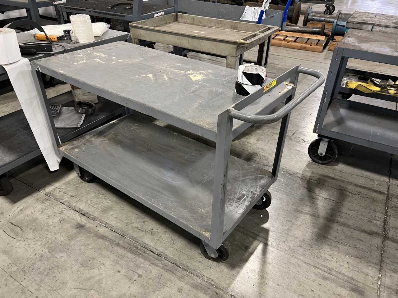 Lot of 17 utility steel carts - ROLLING CARTS