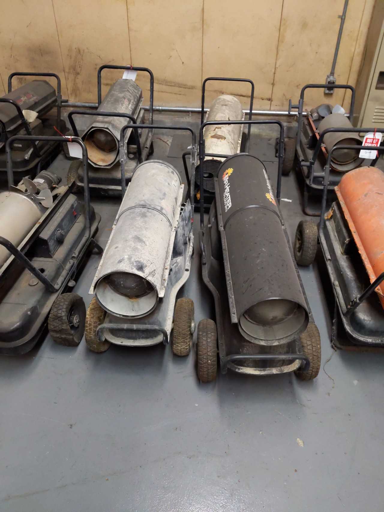 Lot of 11 portable heaters ( unknown condition) - UNIT HEATER
