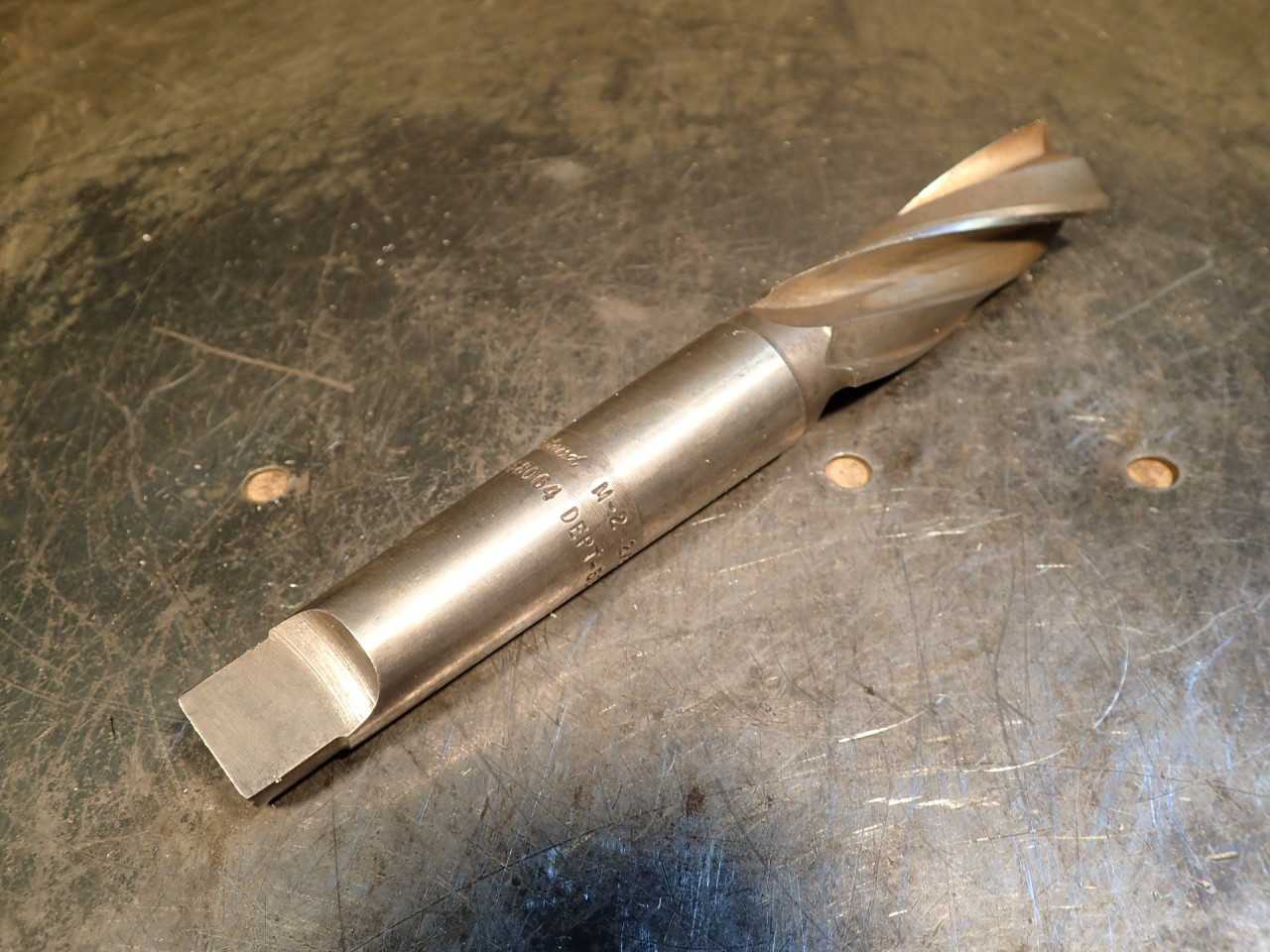 Rutland 1" M2 Jig Borer End Mill 3-Flute 2-7/8" LOC Morse Taper #3 Shank MT3 3MT - MACHINE TOOLING