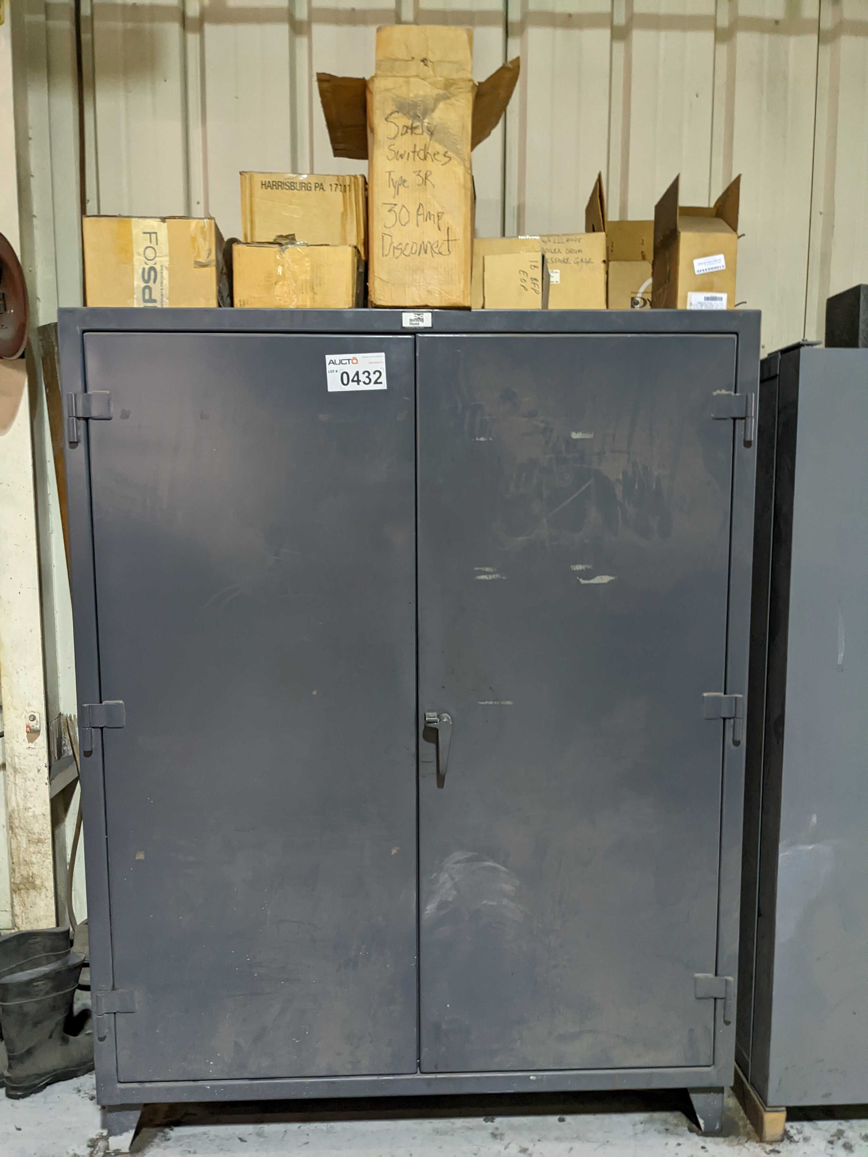 CABINET AND CONTENTS - ELECTRICAL COMPONENTS