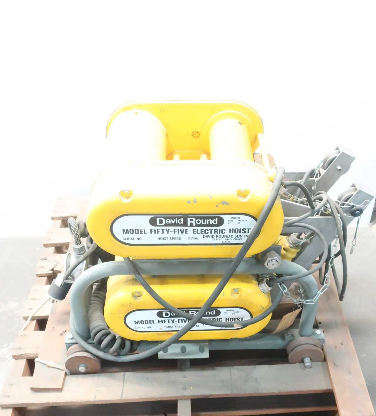 DAVID ROUND MODEL 55 ELECTRIC HOIST 1/2TON 3PH 220/440V-AC - LIFTING EQUIPMENT
