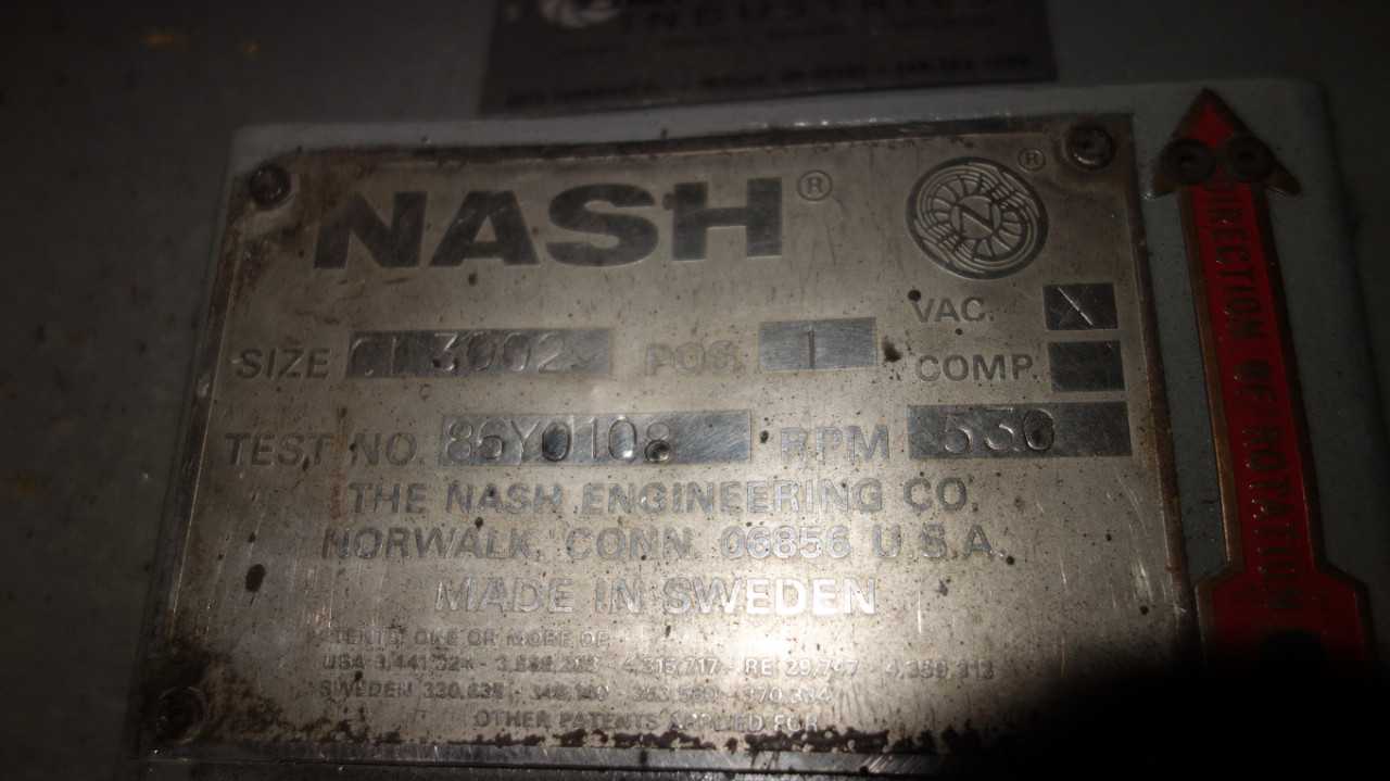 NASH CL3002 VACUUM PUMP - VACUUM PUMP