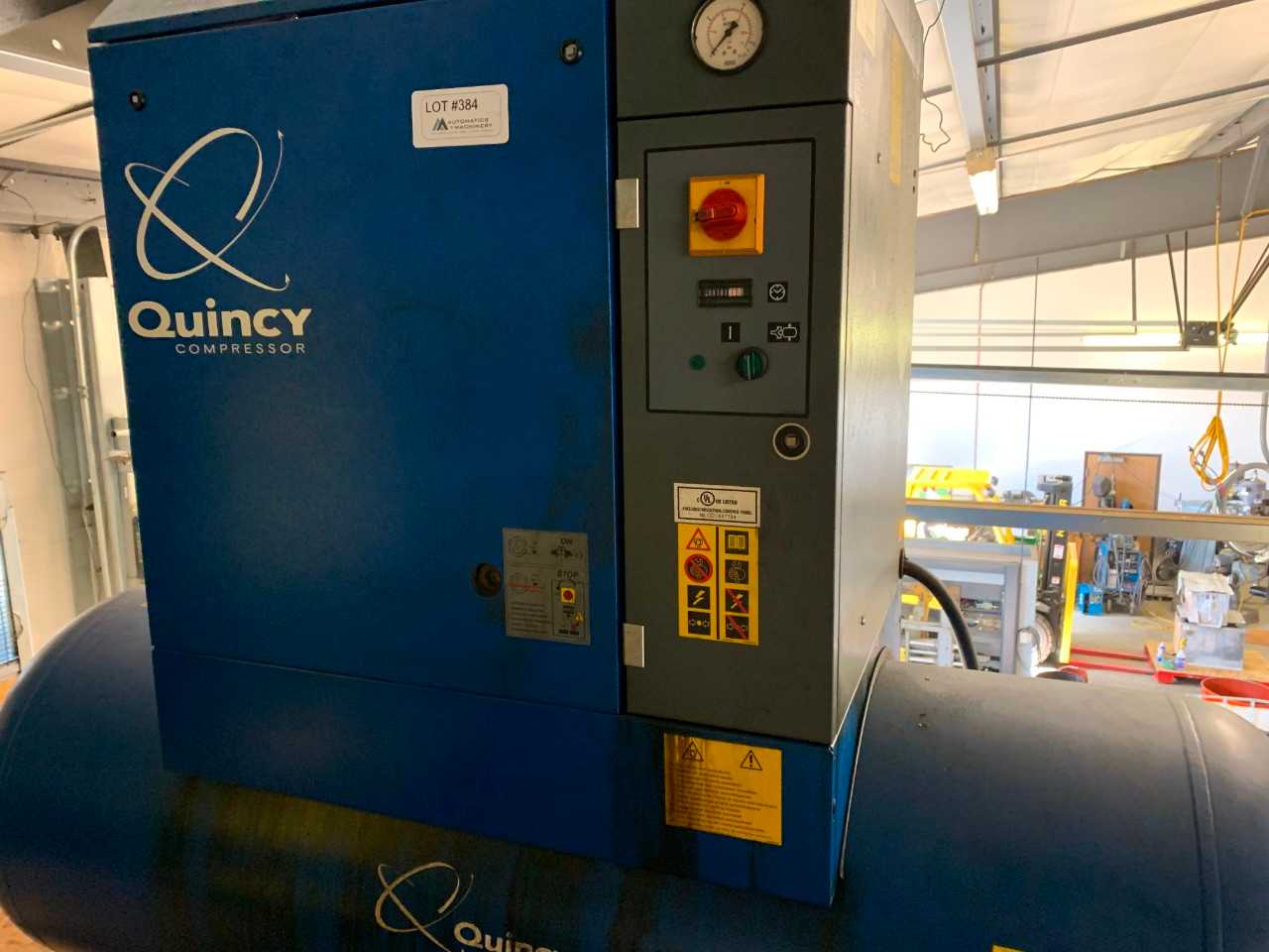 Quincy QGS-15 Rotary Screw Air Compressor W/Dryer - AIR COMPRESSORS